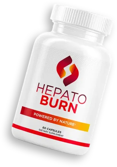 HepatoBurn weight loss supplement bottle for liver detox and metabolism boost